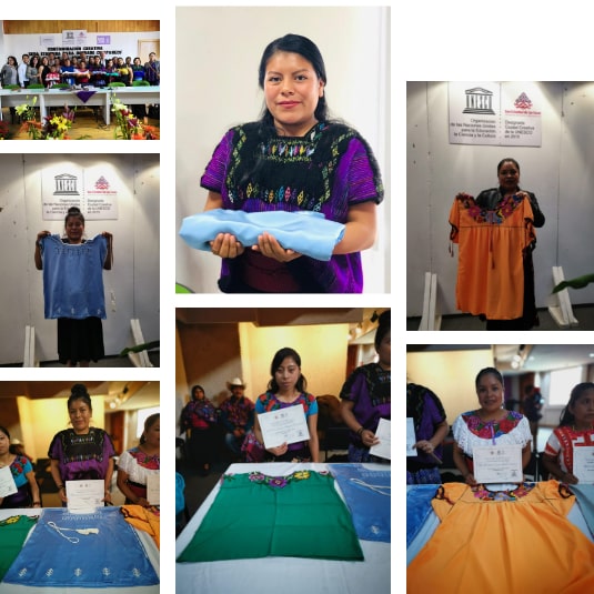 mexican artisans with their creations for creative textiles project